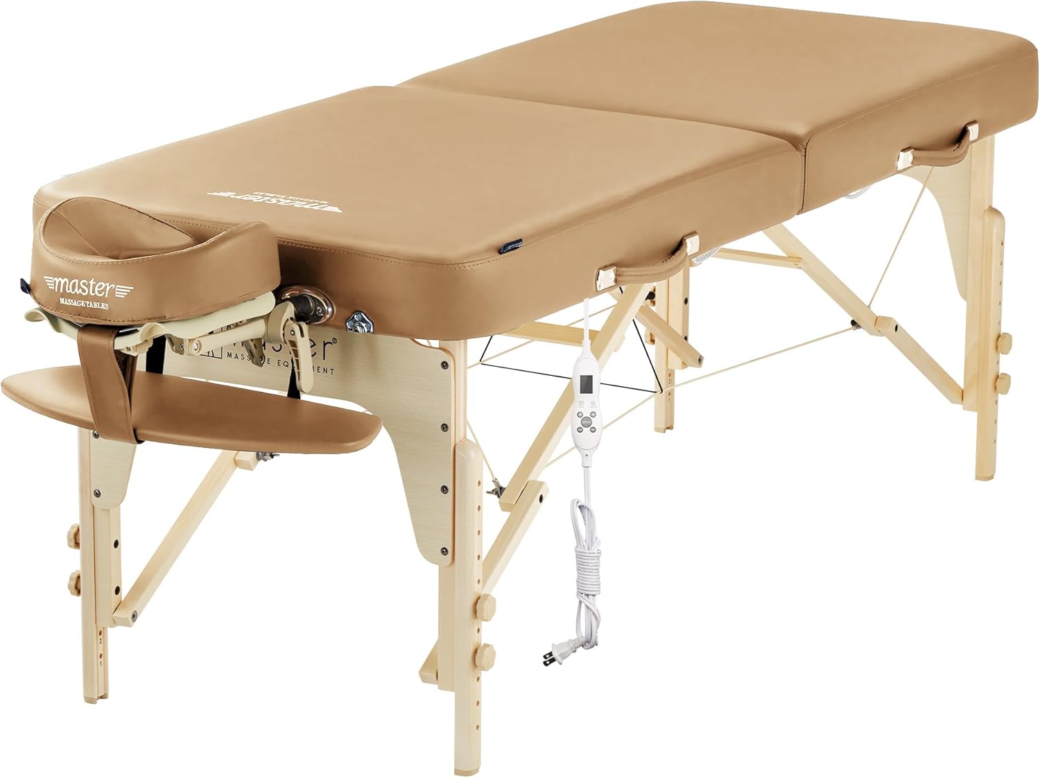 Master Massage 30" Full Size Phoenix Therma Top Portable Massage Table Package (Built in Heating Pads)- Esthetician Bed- Folding Foldable Beauty Salon Tattoo Facial Lash Bed with Heated Top, Otter