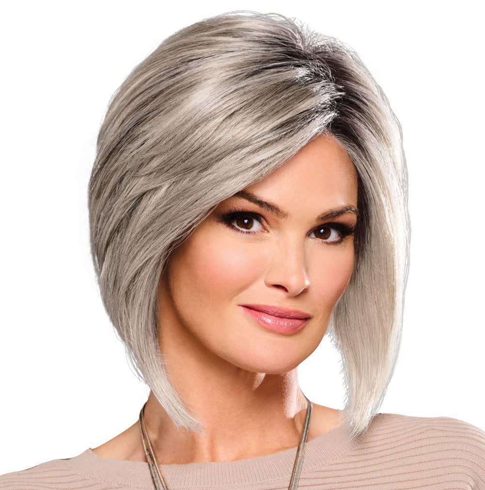 Raquel Welch Boudoir Glam Chin-Length Bob Wig, 100% Hand Tied by Hairuwear, Petite-Average Cap, RL19/23SS Biscuit