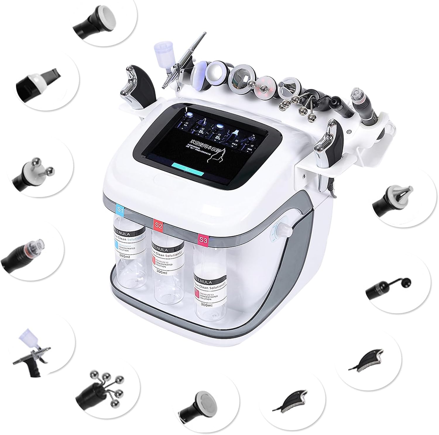 11 in 1 Multi-Functional Desktop Beauty Machine for Salon Spa Use, Repair Tighten Skin, Body Facial Eye Care