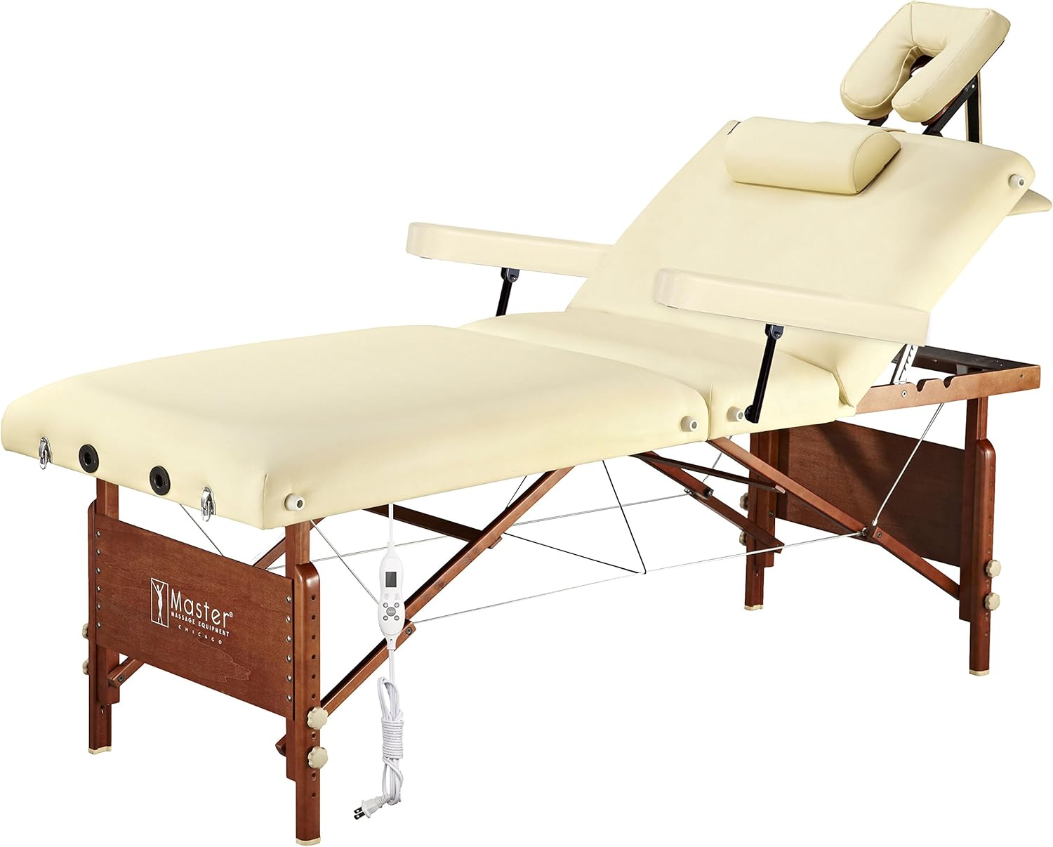 Master Massage 30" DEL RAY SALON Portable Massage Table Package with Therma-Top - Adjustable Heating System! (Sand Color)